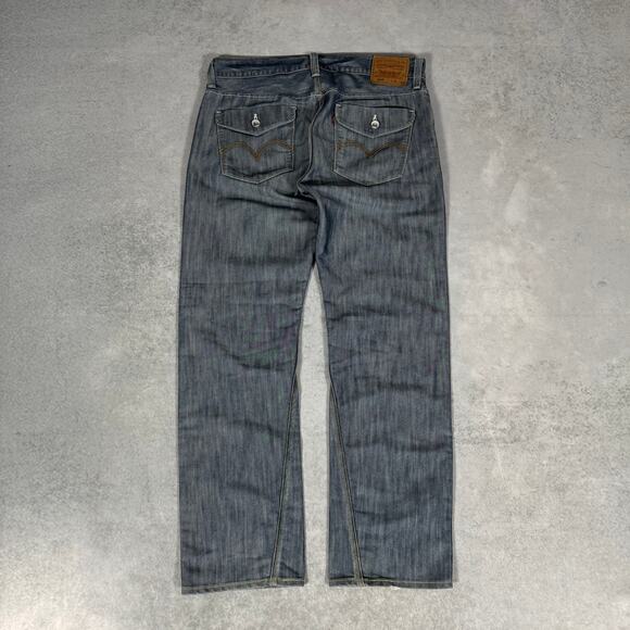 Levi’s 514 Slim Straight Jeans Medium Wash Flap Pocket - Size: 36x32 - Picture 5 of 9